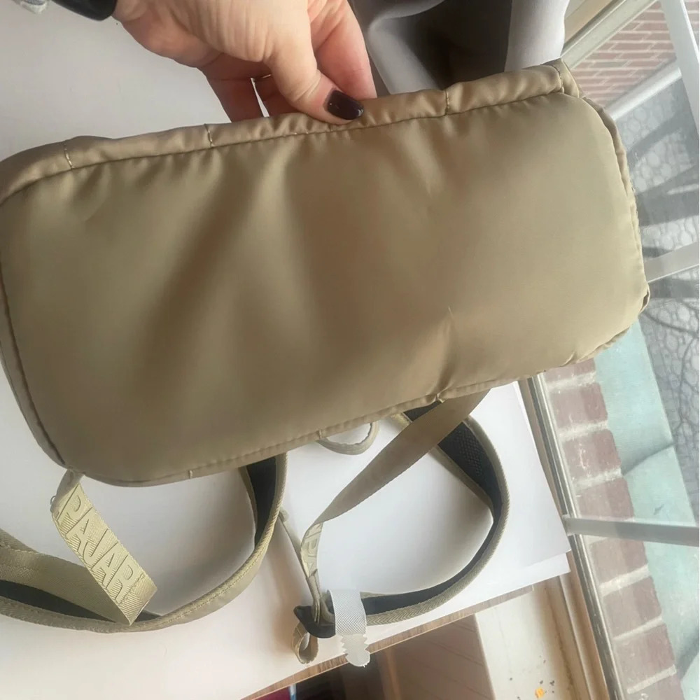 NWT Pajar Twill Dome Backpack Vert Clair/Light Green (Tan/Orange) MSRP $125 - Picture 12 of 15